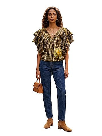 Others Follow Short Sleeve Blouse (view 2)