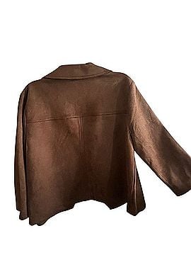 SOHO Apparel Ltd Suede-Look Snap Jacket Jacket (view 2)