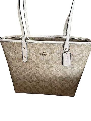 Coach Leather Tote (view 1)