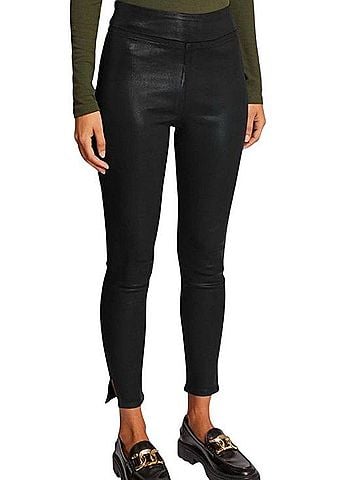 FRAME Denim Jetset Skinny Crop Faux Leather Pants (view 2)