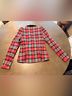 Smythe 34% Polyester 33% Viscose 32% Wool 1% Elastane 100% Cupro 100% Cotton Tropical Plaid Red Black Blazer Size 4 - photo 11