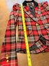 Smythe 34% Polyester 33% Viscose 32% Wool 1% Elastane 100% Cupro 100% Cotton Tropical Plaid Red Black Blazer Size 4 - photo 6