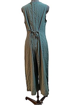 Yeokou Sleeveless Button-Front Wide-Leg Jumpsuit Casual Pants (view 2)