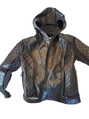 Blanc Noir blanc noir motto Leather Jacket (view 1)