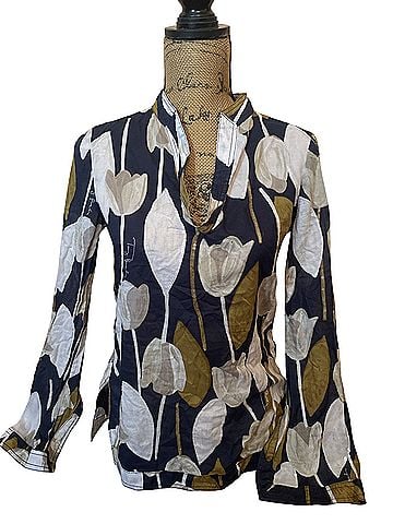 Tory Burch Tulip Long Sleeve Blouse (view 1)