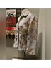 Chico's Floral Blue Purple Jacket Size M - photo 6