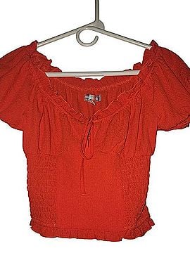 Urban Outfitters Milkmaid Crop Top Short Sleeve T-Shirt (view 1)