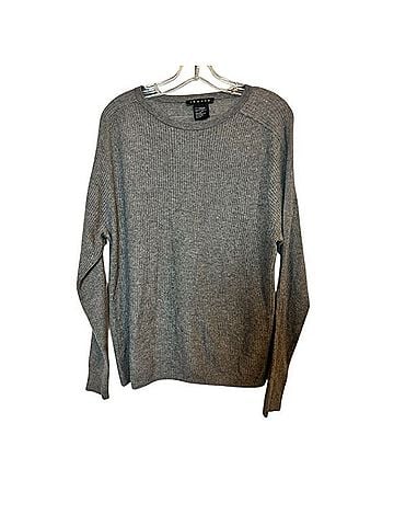 Theory Cashmere Ribbed Crewneck Sweater Cashmere Pullover Sweater (view 2)