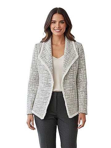 Club Monaco Tweed Waterfall Cardigan Blazer (view 1)