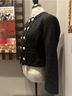 Susan Graver 100% Polyester 3% Spandex Black Gold Jacket Size 2 - photo 4