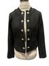 Susan Graver 100% Polyester 3% Spandex Black Gold Jacket Size 2 - photo 1