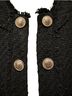 Susan Graver 100% Polyester 3% Spandex Black Gold Jacket Size 2 - photo 2