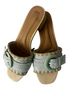 BCBGeneration Light Blue Woven Slide Mules with Buckle Mule/Clog - photo 1