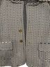 Tory Burch Checkered-gingham Black White Jacket Size S - photo 2