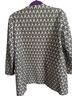 H&M 97% Polyester 3% Elastane 100% Polyester 100% Polyester 100% Polyester 100% Polyester Print Black White Jacket Size 10 - photo 2