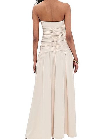 Susana Monaco Center Gathered Flower Tube Dress Casual Dress (view 2)