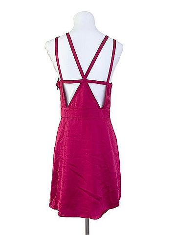 BCBGeneration Ruffle Strappy Back Mini Dress Cocktail Dress (view 2)