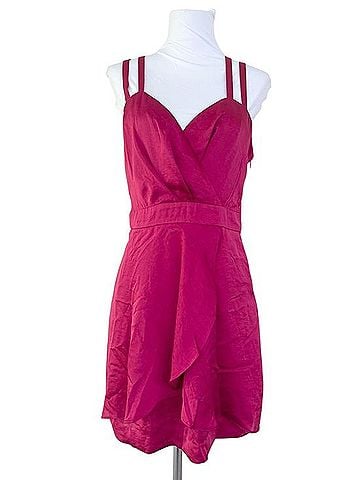 BCBGeneration Ruffle Strappy Back Mini Dress Cocktail Dress (view 1)
