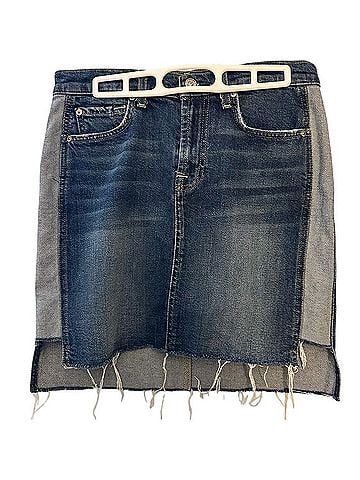 7 For All Mankind Denim Skirt (view 1)