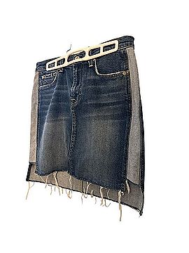 7 For All Mankind Denim Skirt (view 2)