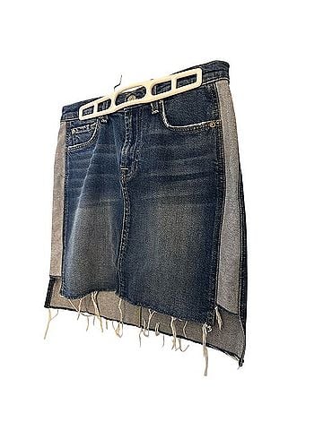 7 For All Mankind Denim Skirt (view 2)