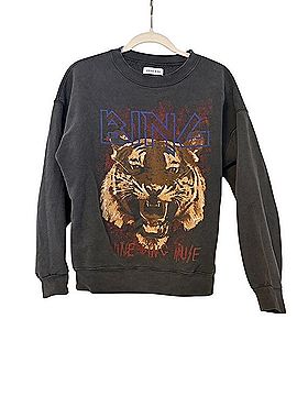 Anine Bing Tiger Graphic Pullover Sweater (view 2)