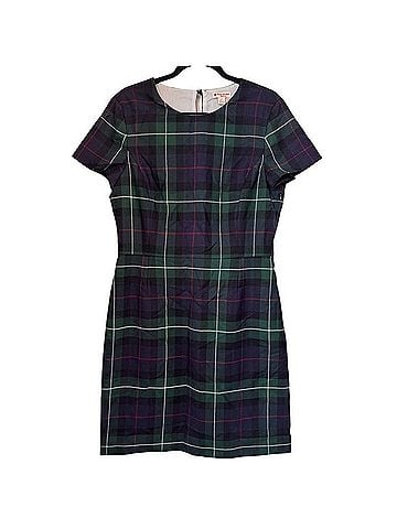 Brooks Brothers Tartan Dress Casual Dress (view 1)