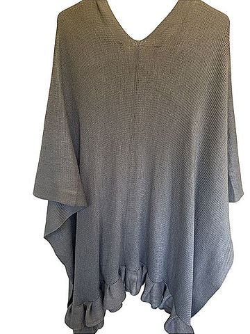 Apt. 9 Ruffle Toggle Poncho Poncho (view 2)