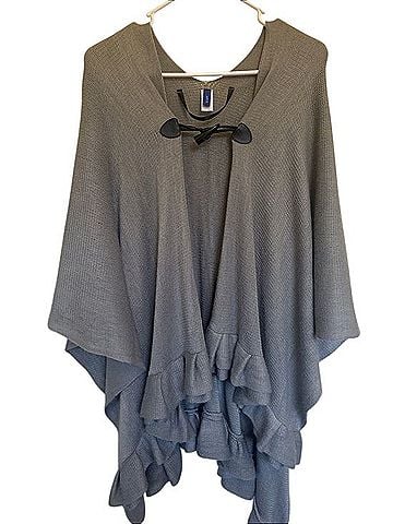Apt. 9 Ruffle Toggle Poncho Poncho (view 1)