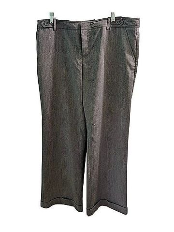 Merona Charcoal Herringbone Dress Pants Track Pants (view 1)
