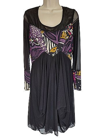 Frank Lyman Design Mixed Print Mesh Accent Cocktail Dress (view 1)
