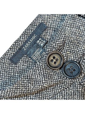 Zara Wool-blend Tweed Trousers Wool Pants (view 2)