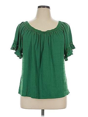 Max Studio Max Studio Short Sleeve Blouse (view 1)