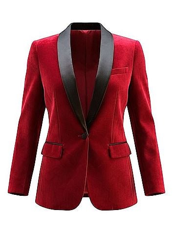 Alice + Olivia Velvet blazer Blazer (view 1)