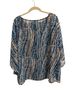 Chico's 100% Polyester Print Blue White Blouse Size L - photo 2