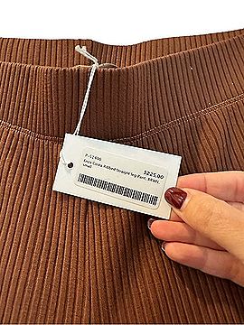 Enza Costa Ribbed Straight-Leg Casual Pants (view 2)
