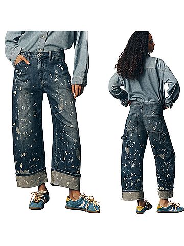 Anthropologie Pilcro Kayden heart cargo barrel Jeans (view 1)