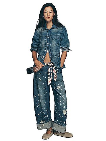 Anthropologie Pilcro Kayden heart cargo barrel Jeans (view 2)
