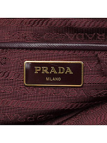 Prada Saffiano Trimmed Tessuto Satchel (view 2)