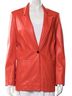 STAUD 100% Polyurethane 100% Polyester Orange Blazer Size S - photo 4