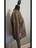 Ruby Rd. 100% Polyester Snake Print Brown Leather Jacket Size 12 - photo 7