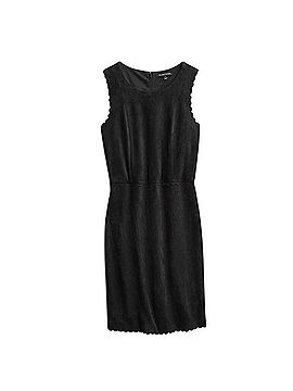 Mix by 41 Hawthorn Linda Scallop Faux Suede Cocktail Dress (view 1)
