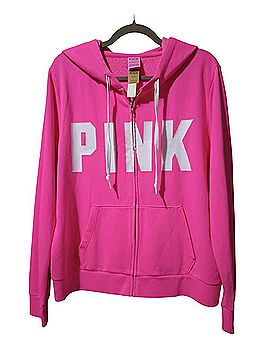 Pink Zip Up Hoodie (view 1)