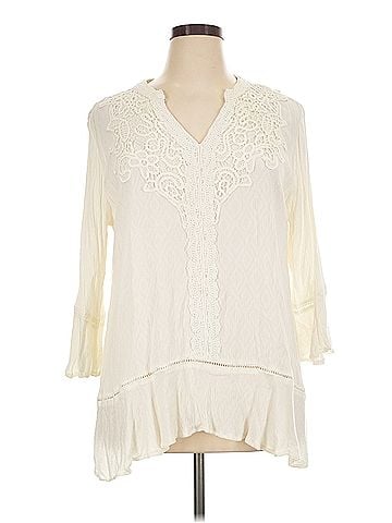 Suzanne Betro Suzanne Betro 3/4 Sleeve Blouse (view 1)