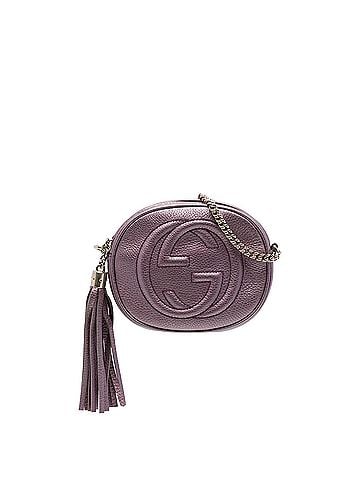Gucci Mini Metallic Pebbled Calfskin Soho Chain Crossbody (view 1)