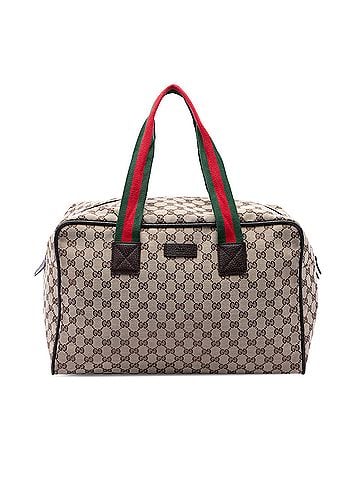 Gucci GG Canvas Web Duffle Bag (view 1)
