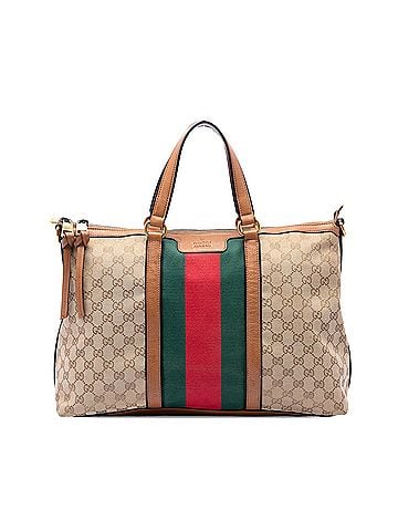 Gucci Medium GG Canvas Web Rania Top Handle Bag (view 1)