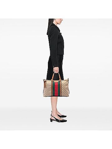 Gucci Medium GG Canvas Web Rania Top Handle Bag (view 2)