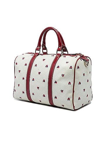 Gucci Medium GG Supreme Hearts Joy Boston Bag (view 2)