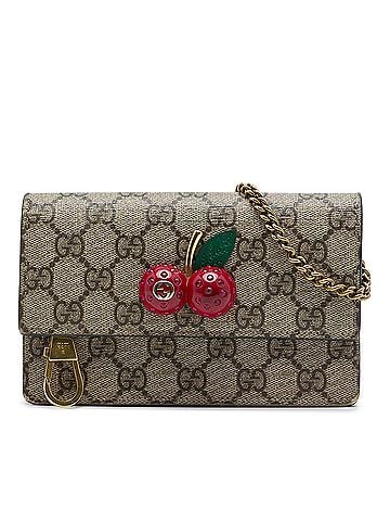 Gucci Mini GG Supreme Cherry Crossbody (view 1)